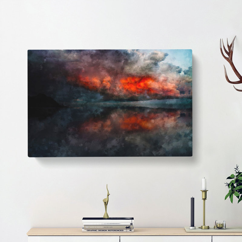 Storm Approaching - Wrapped Canvas Painting, 60cm H x 91cm W x 3cm D