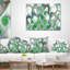Motif blanc-vert avec des tourbillons - coussin imprimé abstrait-30616000-30616003