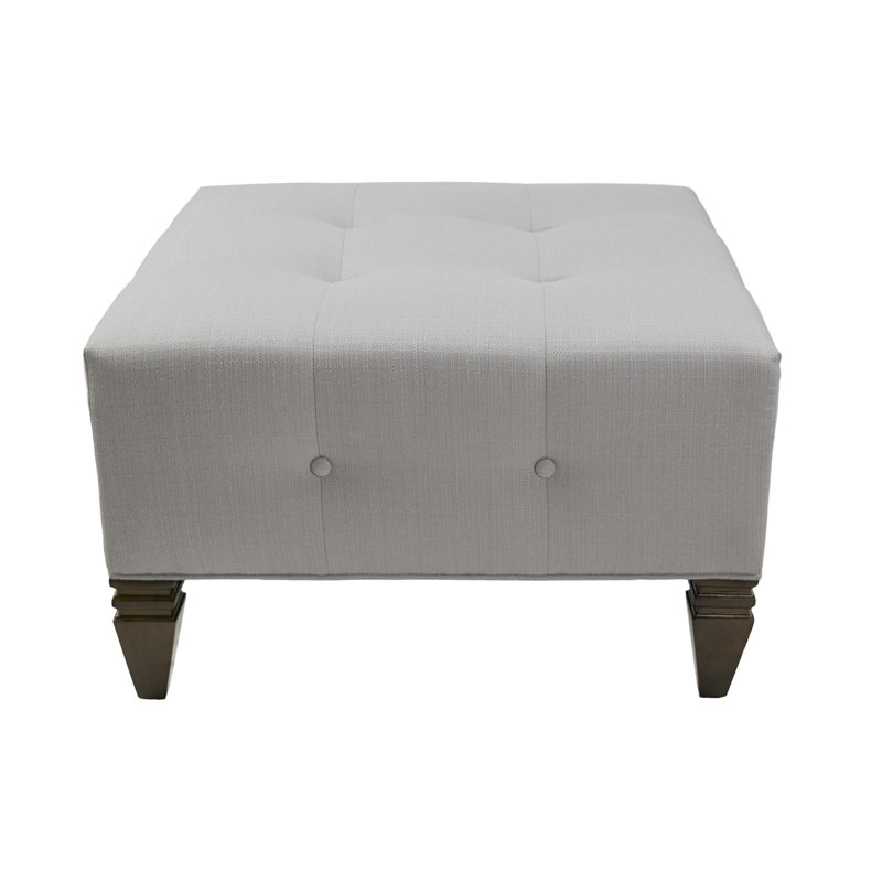Hobson Upholstered Ottoman, Platinum