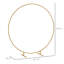 Outsunny 222cm Gold Tone Wedding Arch, Round Backdrop Stand
