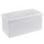 Repose-pieds de rangement pliable de 30 pouces, banc de rangement de 80 L, repose-pieds en similicuir avec siège rembourré-536273598