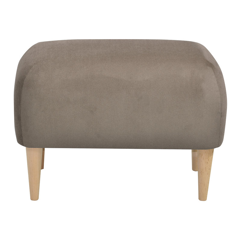 Jupi 60cm Wide Rectangle Footstool Ottoman, Beige