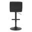 Hetal Swivel Upholstered Adjustable Height Counter Stool with Metal Frame-2071808785