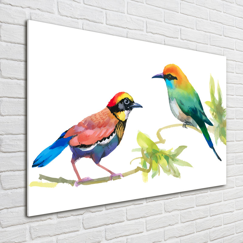 Exotic Birds - Unframed Art Prints on Glass