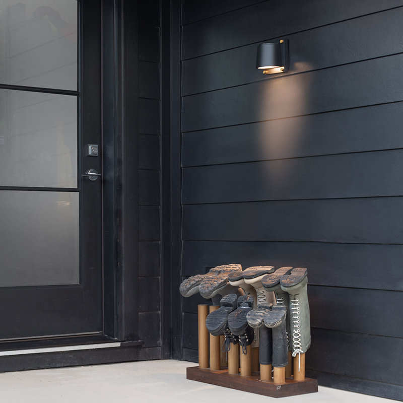 Scout Coastal Elements 6W LED Outdoor Wall Lantern in Black and Brass