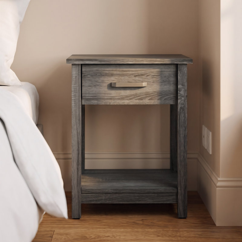 Ensemble de 2 tables de chevet Toluca Grey, Gris