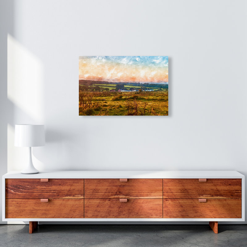 Looking Over Dartmoor Landscape - Print, Wrapped Canvas, 42cm H x 59.4cm W x 4cm D