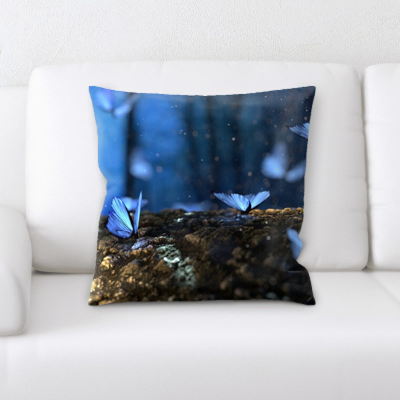 Coussin décoratif papillon