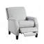 Mobilier de salon moderne à dossier poussoir gris et gris
