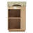 21.6" Bathroom Vanity With Ceramic Basin, Natural Wood Texture, And Side Storage Multi Space For Function Functionality