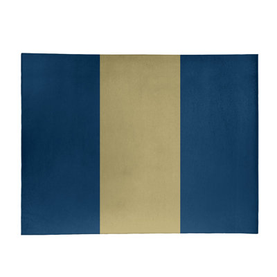 Tapis doré/bleu