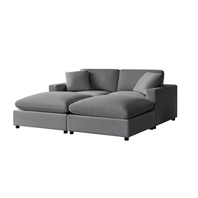Vinessa 4-Piece Modular Down-Filled Sectional 