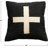 Wool Blend Pillow with Swiss Cross-1993292259