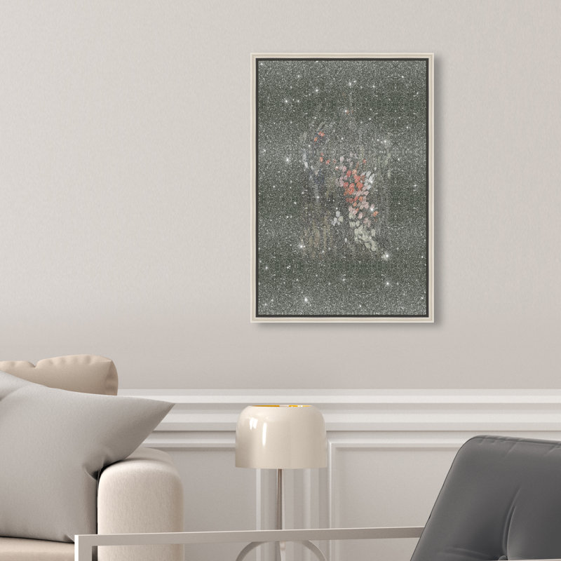 Dancing Petals Print by Oliver Gal, 11"H x 16"W, Silver Floater Frame