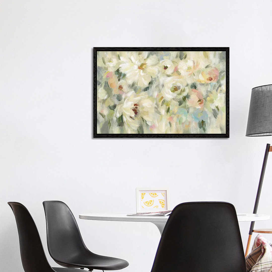 Expressive Pale Floral von Silvia Vassileva - Galerie Giclée auf Leinwand