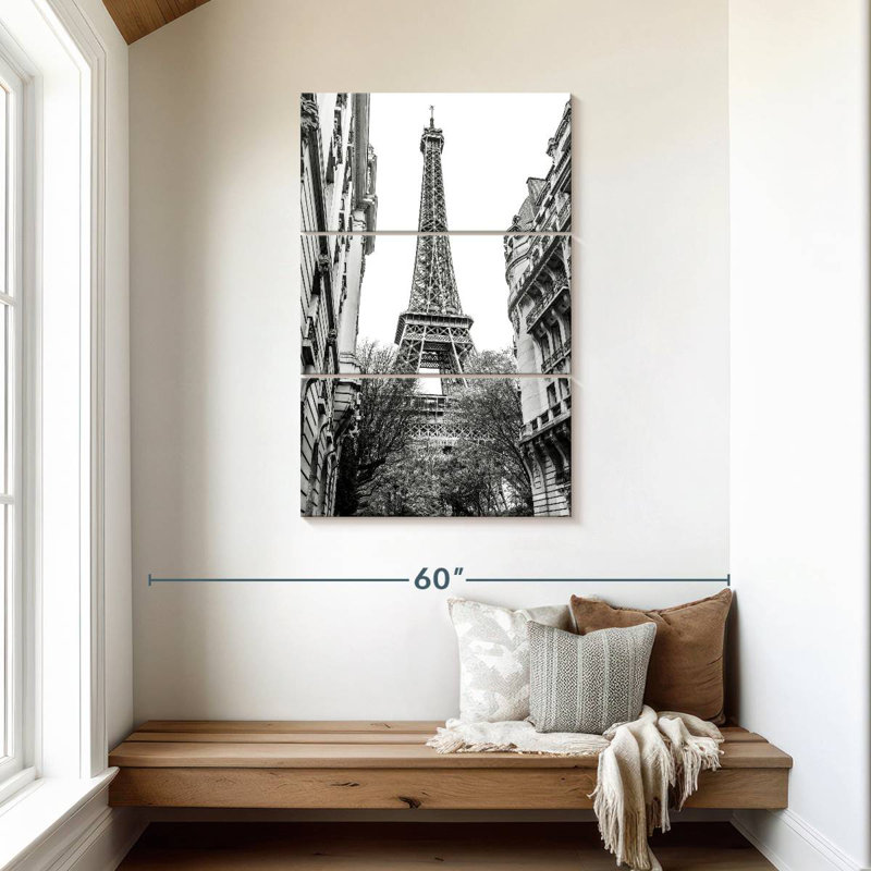 Nicci Monochrome Eiffel Tower I, 45" H x 28" W