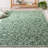 Jalayiah Hand Tufted Wool/Cotton Floral Rug in Green-73394713