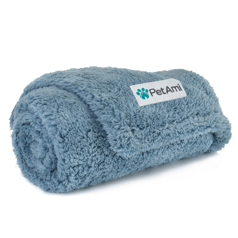 Molleton Sherpa, Bleu cendré, 29 po x 40 po