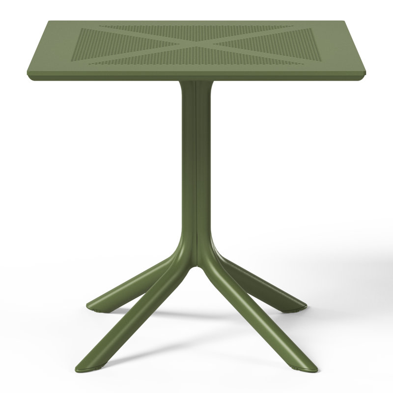31.5" Outdoor Square Dining Table, Green