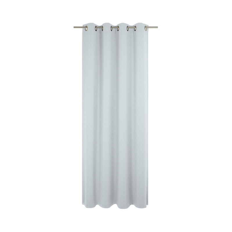 Pearce Semi Sheer Curtain Single Panel, 145cm Width x 132cm Drop, Light blue