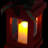 Alpine Metal and Glass Lantern with Warm LED Light Faux Candle-70731681
