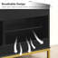 Banc à chaussures pour hall d'entrée, banc de rangement avec 2 tiroirs rabattables, armoire à chaussures avec banc, range-chaussures dissimulé, pour vestibule, couloir, vestibule-1388937215