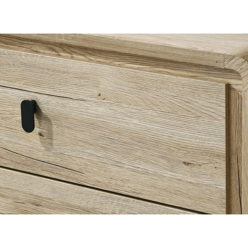 1pièce Mid-Century Natural Textures Chaleureuse finition inspirée du bois