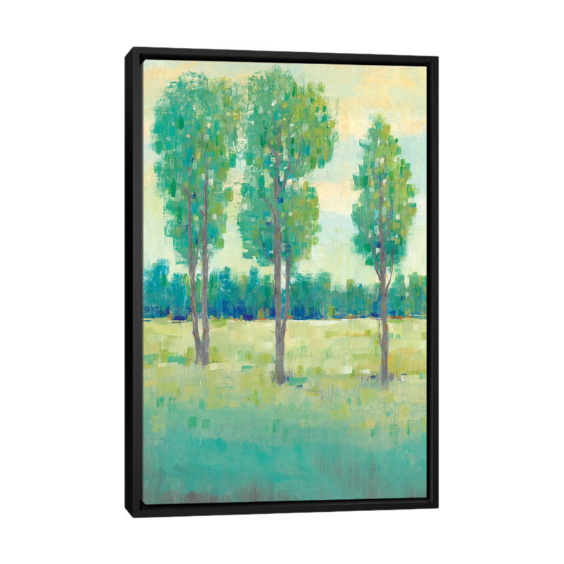 « spring day ii », impression sur toile, H 26 po x l 18 po x P 1,5 po, Toile avec cadre noir, Pas de tapis