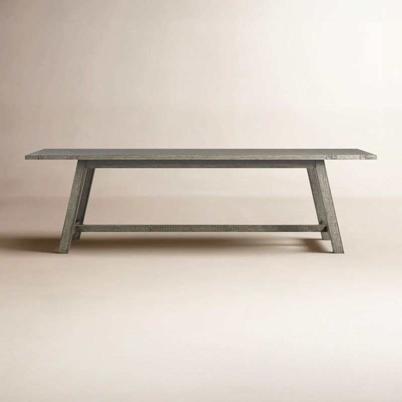 Maxine Extendable Pine Dining Table, Driftwood Gray