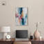 Décoration murale moderne pétale rose et bleu océan II par -51329831-51329848