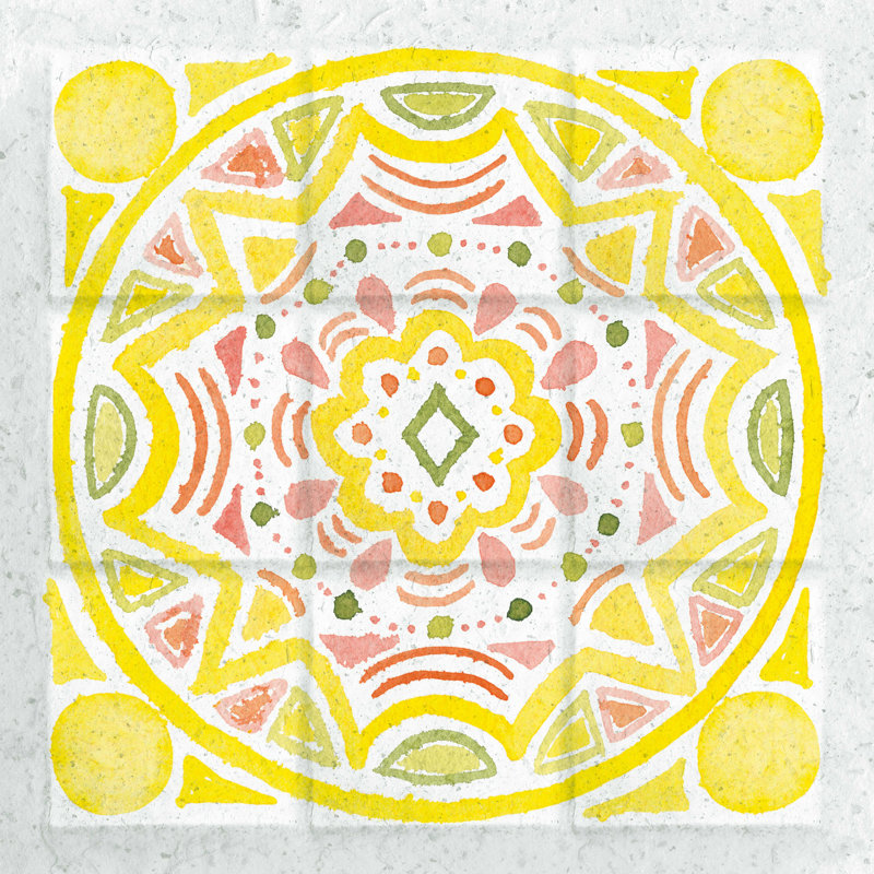" Citrus Tile II " by Elyse DeNeige, 12" H x 12" W