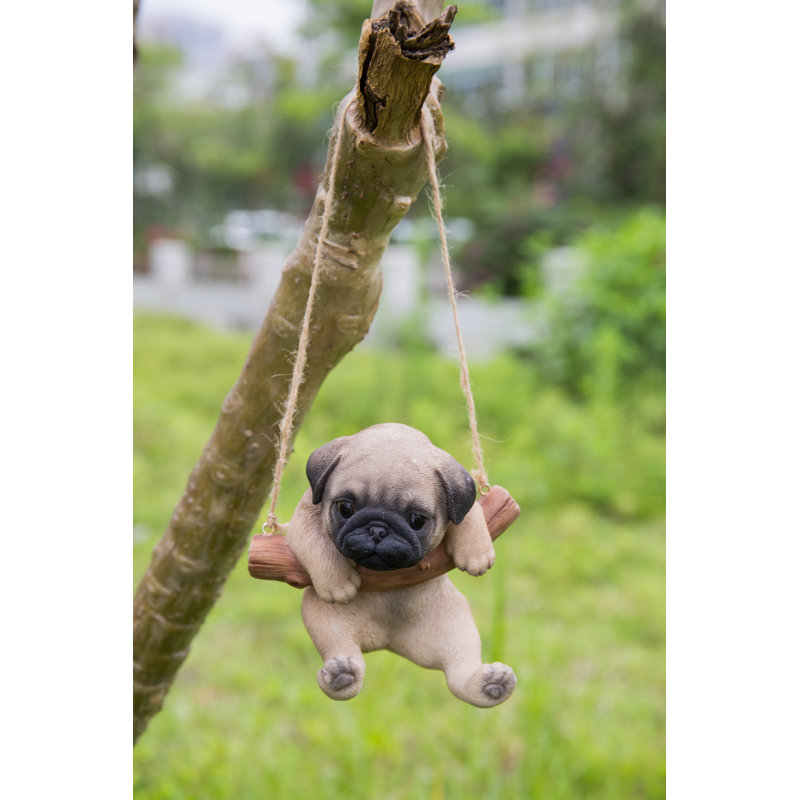 Statue chiot carlin pendant