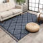Loop-De-Loop Geometric Synthetic Area Rug-45293400