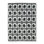Posy Wool Floral Area Rug in Black/White