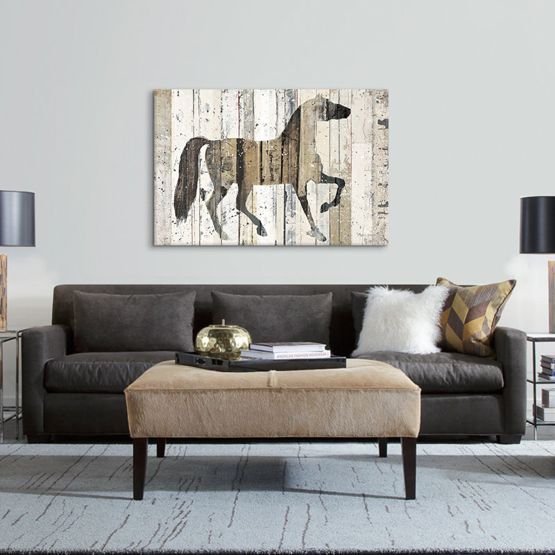 «Dark Horse», impression sur toile, H 8 po x l 12 po x P 0,75 po, Toile