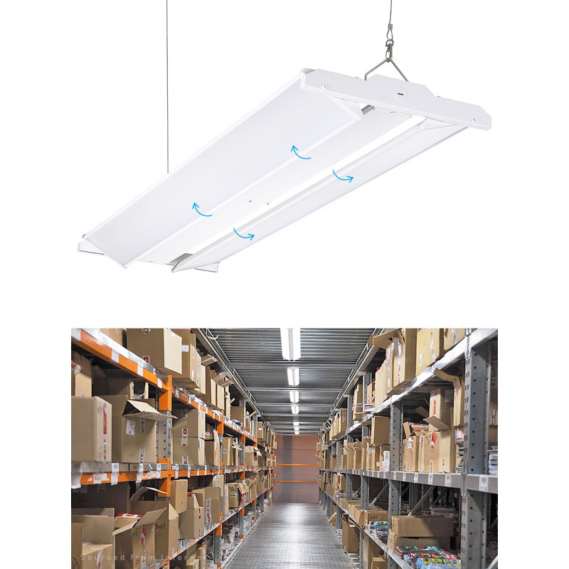 Luminaire linéaire à DEL à grande hauteur, 0-10V à intensité variable, lumière du jour 5000K, H 2 po x l 47 po x P 12,8 po