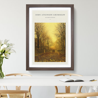 Autumn Evening by John Atkinson Grimshaw - Picture Frame Graphic Art