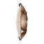 Hide Pillow w/ Leather Trim & Suede Back