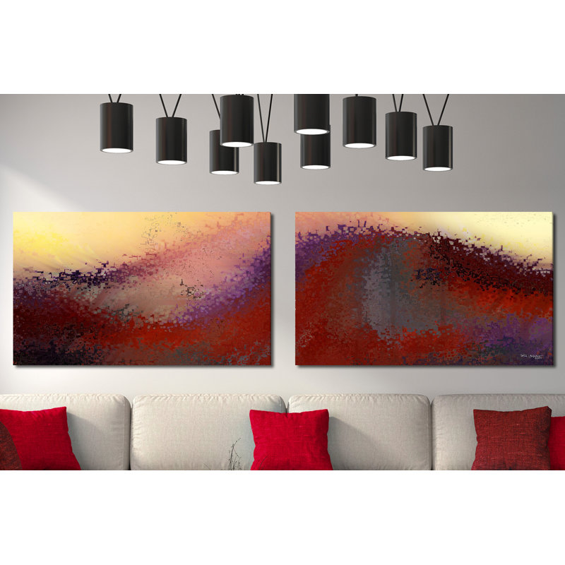 " Redwave " 2 - Pieces, 24" H x 80" W x 1.5" D