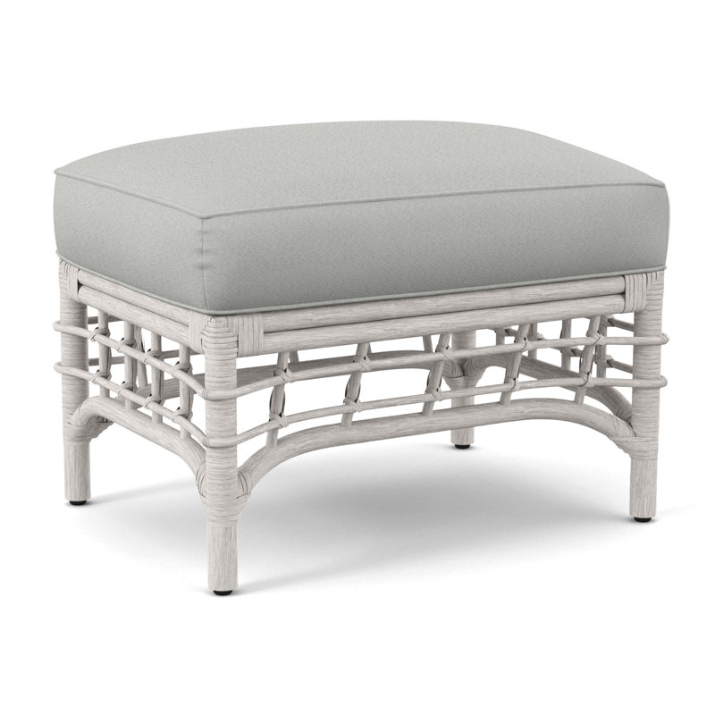 Bridgehampton Ottoman, Oslo Grey; 0820-85, Sea Glass