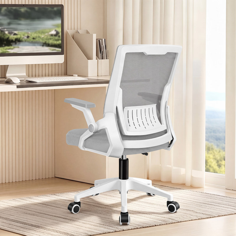 Rebrilliant Mesh and Foam Padding Office Chair, Grey, White