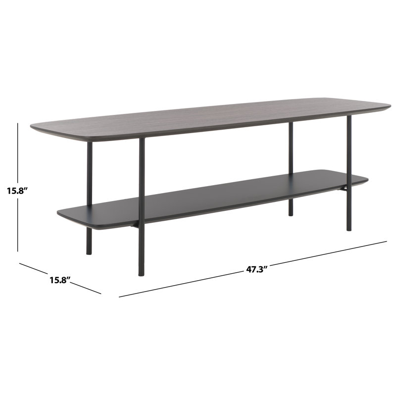 Table basse Torianna, Chêne gris foncé