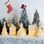 Ensemble de décorations de village de Noël en céramique