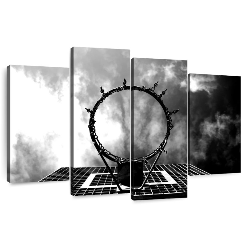 Monochrome Basketball Hoop