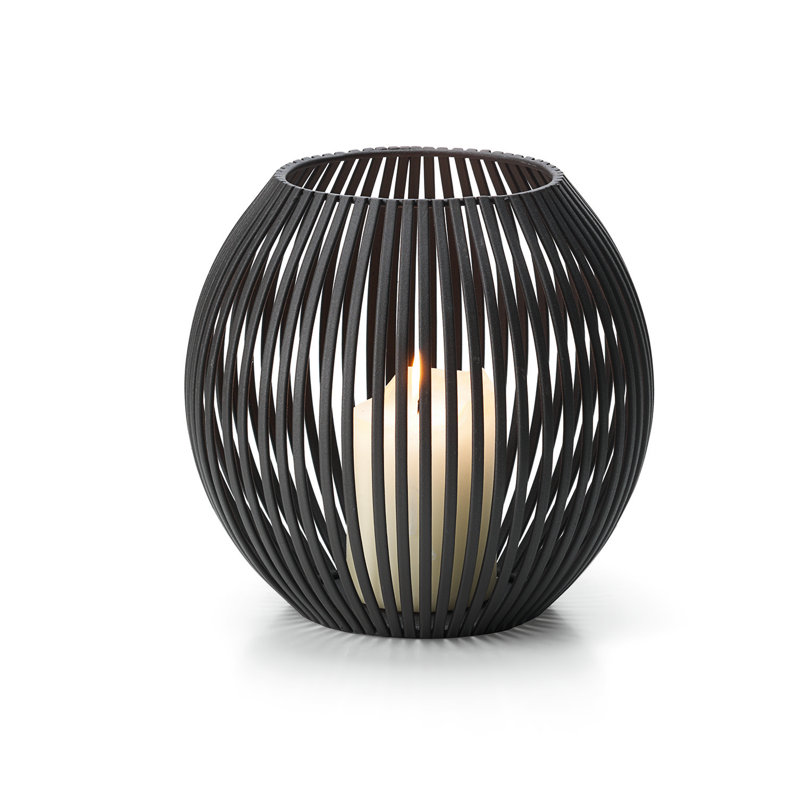 Metal Lantern, 17cm H x 18cm W x 18cm D