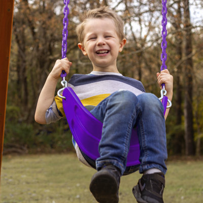 Plastic Belt Swing with Chains