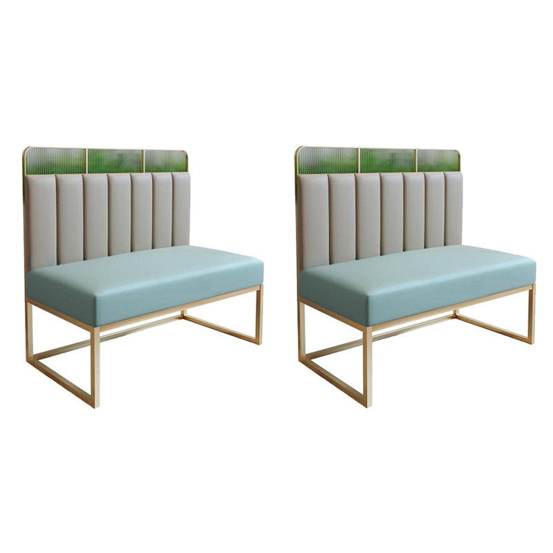 Banc rembourré en similicuir haut de gamme