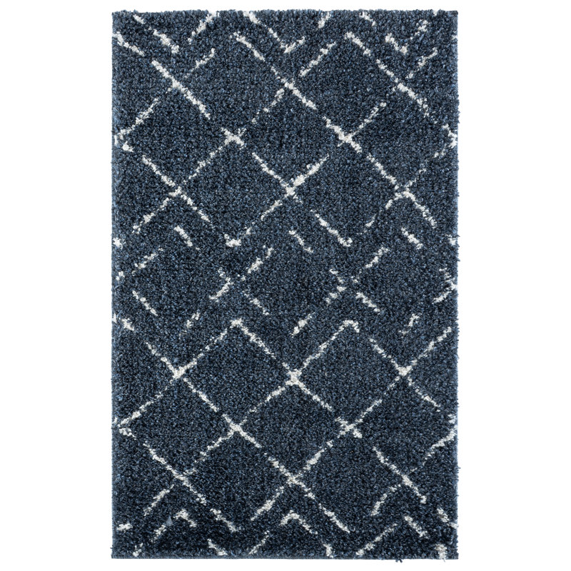 Arizona Shag Performance Abstract Indoor Rug, Rectangle 3'2" x 5'