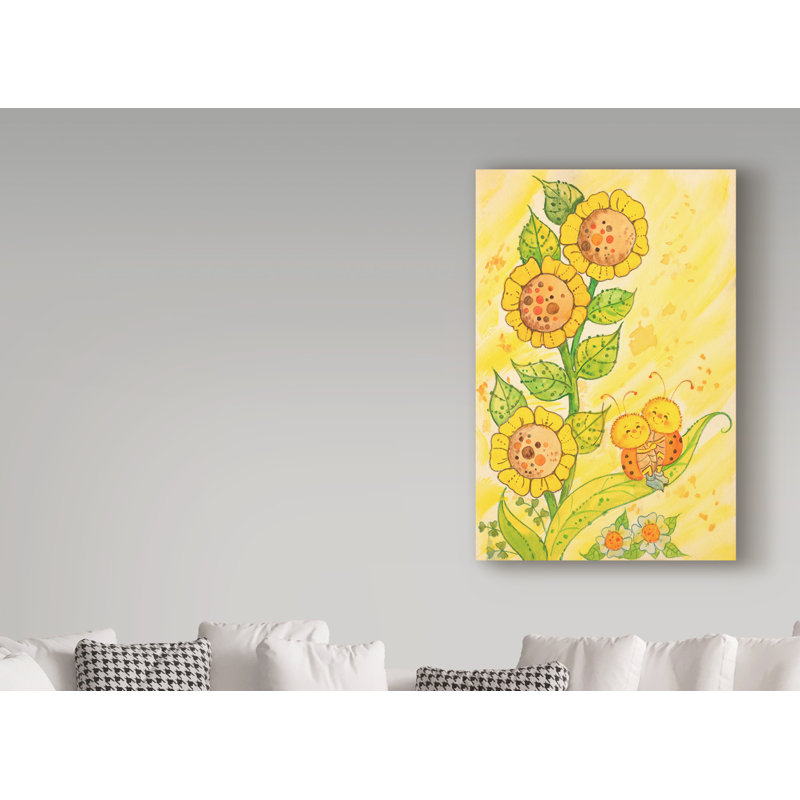« the yellow tournesols », art sur toile, H 19 po x l 12 po x P 2 po