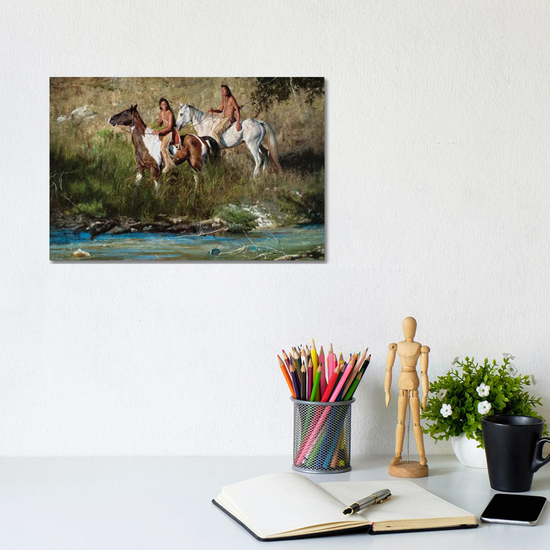 The River Keeps No Secrets by David Edward Kucera - Wrapped Canvas Painting, 20.32 cm H x 30.48 cm W
